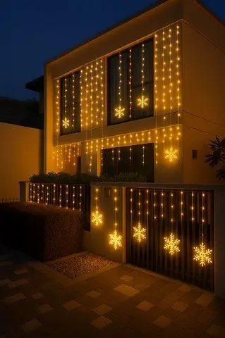 𝐖𝐚𝐫𝐦 𝐖𝐡𝐢𝐭𝐞 𝐋𝐄𝐃 𝐈𝐜𝐢𝐜𝐥𝐞/𝐂𝐮𝐫𝐭𝐚𝐢𝐧 𝐋𝐢𝐠𝐡𝐭𝐬 |