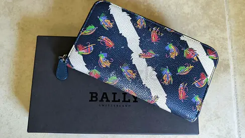 Bally Leather Wallet - Elegant Print