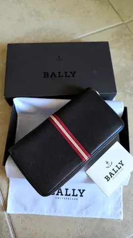 Bally Leather Wallet - Classic Bally Ribbon