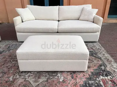 Premium Quality CrateBarrel Lounge Deep feather filled Sofa without footstool