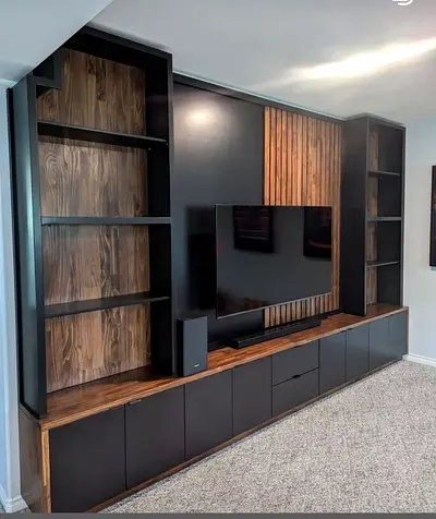 Modern Entertainment Center Unit for Stylish Living Room