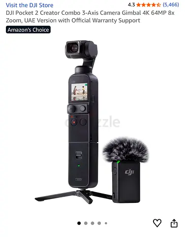 DJI Pocket 2 Creator Combo - 3-Axis Gimbal with 4K 64MP Camera