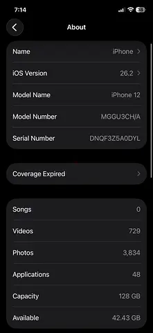 Apple iPhone 12 - 128GB, Excellent Condition