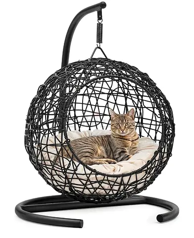 Cat swing bed with stand