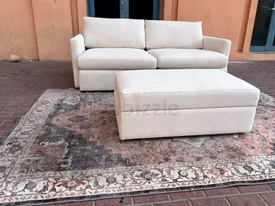 Looks great Condition CrateBarrel Lounge Deep feather filled Three Seater Sofa without footstool