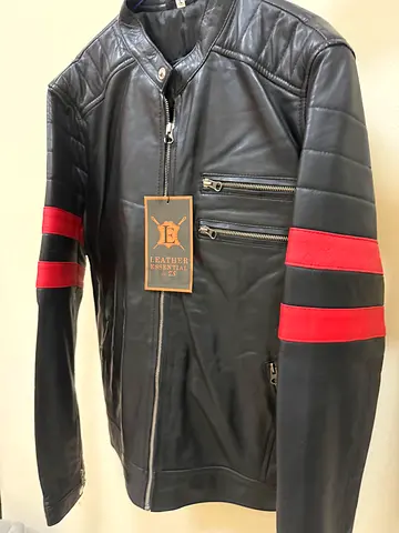 % Genuine Leather Biker Jacket , Never worn