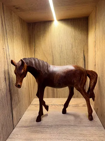 Hand-Carved Horse made of Solid Suar Wood