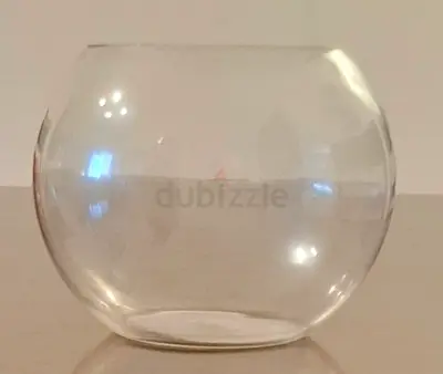 Glass Bowl Vase Small Size مزهرية زجاج قياس صغير
