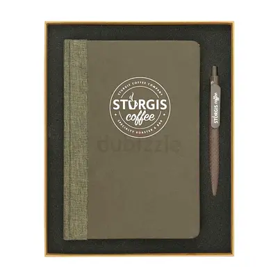 Coffee Journal Set with A5 Size Notebook and Pen