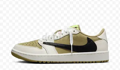 Nike Air Jordan 1 Low Sneakers - Travis x golf olive green/ asking price 11000