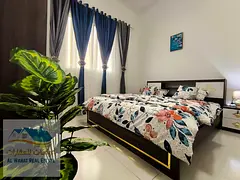 Furnished studio apartment for monthly rent in Al Jurf 2 area, next to Ajman Court and very close to