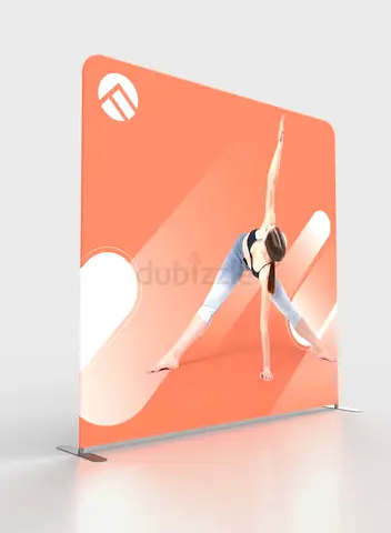 Tension Fabric back drop stand with stretchable stright