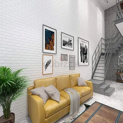 Self-Adhesive Foam 3D Brick Wall Panels 70x70 : 23 Panels