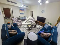 For monthly rent in Al Taawun area, 2 rooms and a hall with free internet