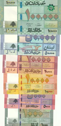 LEBANON BANKNOTE SET 2022