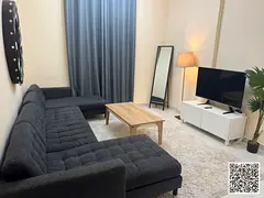 Luxurious apartment, one bedroom and a hall open view, fully furnished New with elegant furnishings