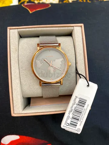 Brand New Parfois Watch – World Map Face | Rose Gold Mesh | With Warranty