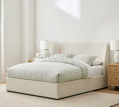 Elegant beautiful 180*200 king size off white Bed