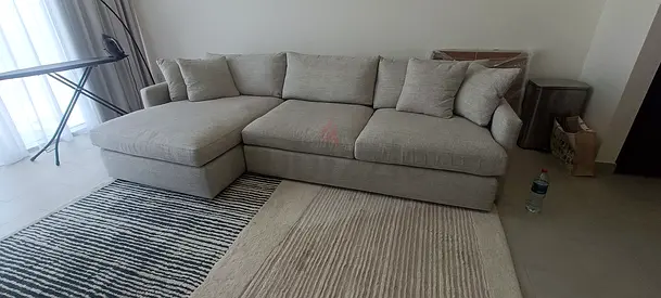 Premium Quality CrateBarrel Lounge Deep feather filled L Shape Sofa Beige