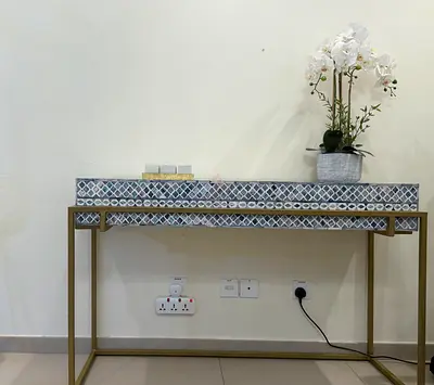 Elegant Console Table with Intricate Design