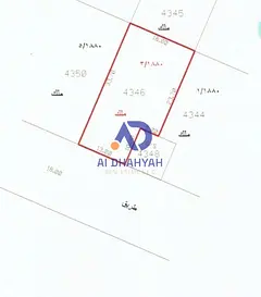 Land for Sale in Al- Hoshi prime 6000 plot in Al-Houshi at an exceptional price below market value: