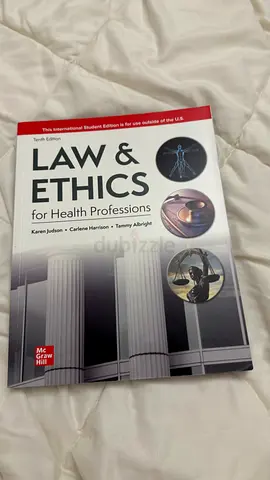 Law  Ethics for Health Professions