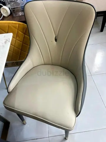 Available luxury Dining table with six chairs marble