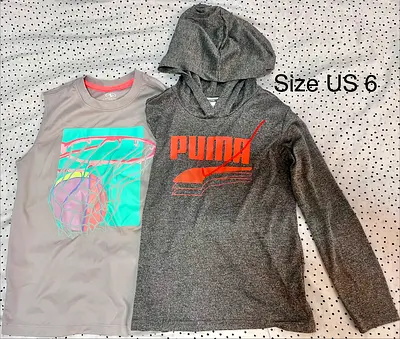Kids Puma Athletic Hoodie and Tank for 5-8 yrs old