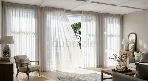 Luxury  Living Room Drapery and Accessories