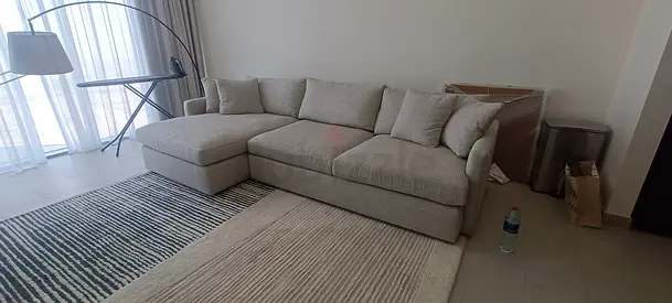 Almost like new condition Cratebarrel lounge deep L shape sofa