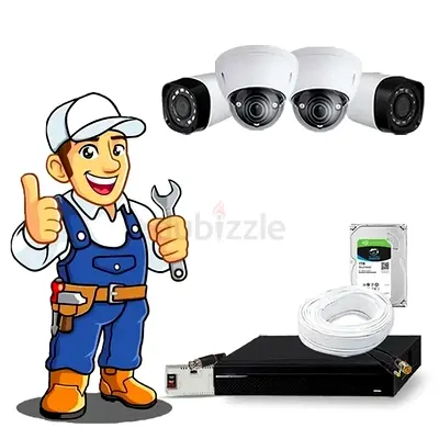 CCTV Camera Installation, Upgrade DVR, NVR  Mobile Viewing | All UAE