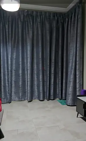 Elegant 100% blackout Grey Curtains for Sale(used 1 month)