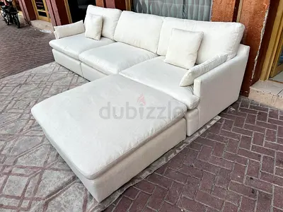 Home Center Swin feather filled Sofa Beige