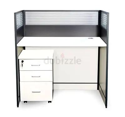 Modern Office Desk with Storage