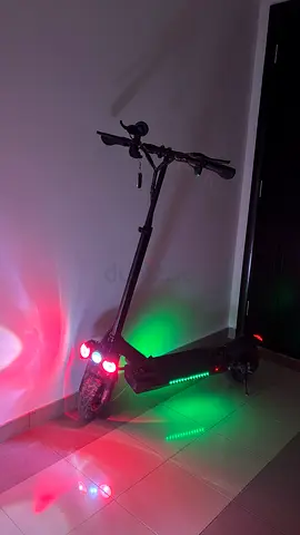 Electric Scooter with Colorful LED Lights from crony
