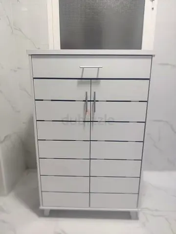 Modern White Storage Cabinet