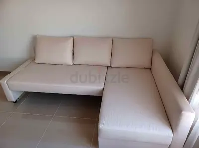 Stylish White L-Shaped Sofa bed for Sale