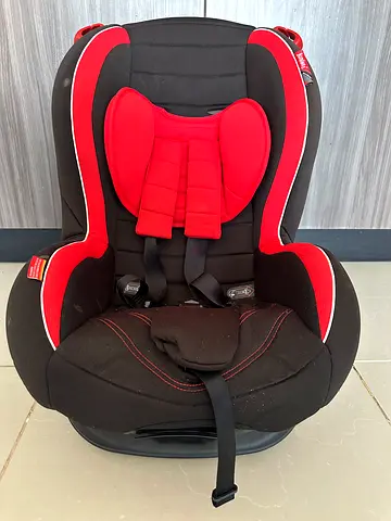 Juniors Red and Black Baby Car Seat for Sale