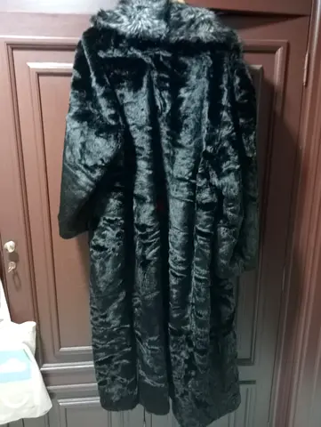 Elegant Black Fur Coat