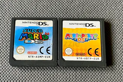 Super Mario DS + Mario Party Ds - Game Cartridges.