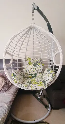 Stylish Hanging Egg Chair with Cushions