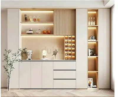 Modern and Stylish White Entertainment Center