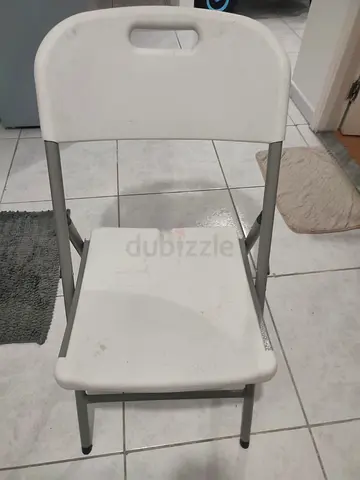 Sturdy White Folding Chair for Sale