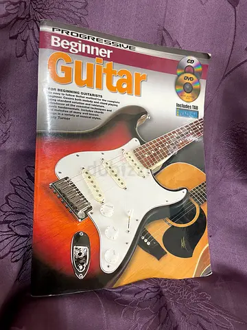 Guitar learning book with CDs