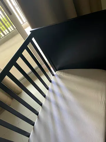Baby crib with mattress