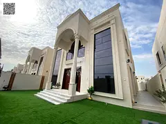 Corner Villa for Sale in Al Helio 2 – Ajman | 5 Master Bedrooms + Majlis + 2 Living Rooms rden | P