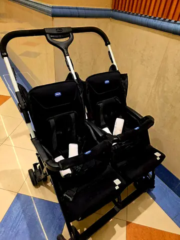 Chicco Double Stroller for Twins. Preloved.  AED 490 Only. Free Delivery!