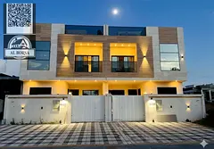 🏠 Villa for rent in Al Helio 2, Ajman, corner unit - 5 master bedrooms, majlis and living room - 