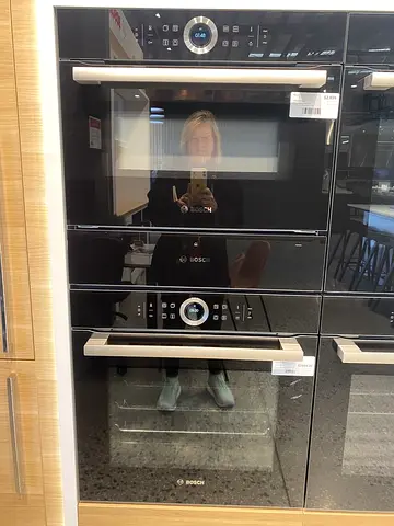 Bosch latest model series 8 electric oven and microwave  warming drawer Built-in integrated model