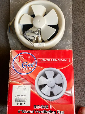 New 6-inch Round Ventilating Fan – 220-240V